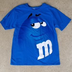 M&M's Blue T-Shirt  Size Large